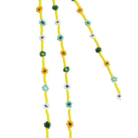 Handmade Flower Necklace And Bracelet Set Gift For Women - Picture 4 of 5